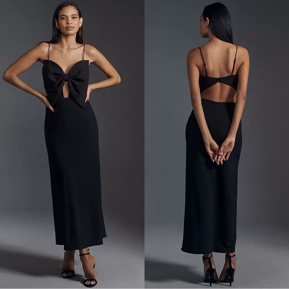 Bardot Paula Bow Midi Dress